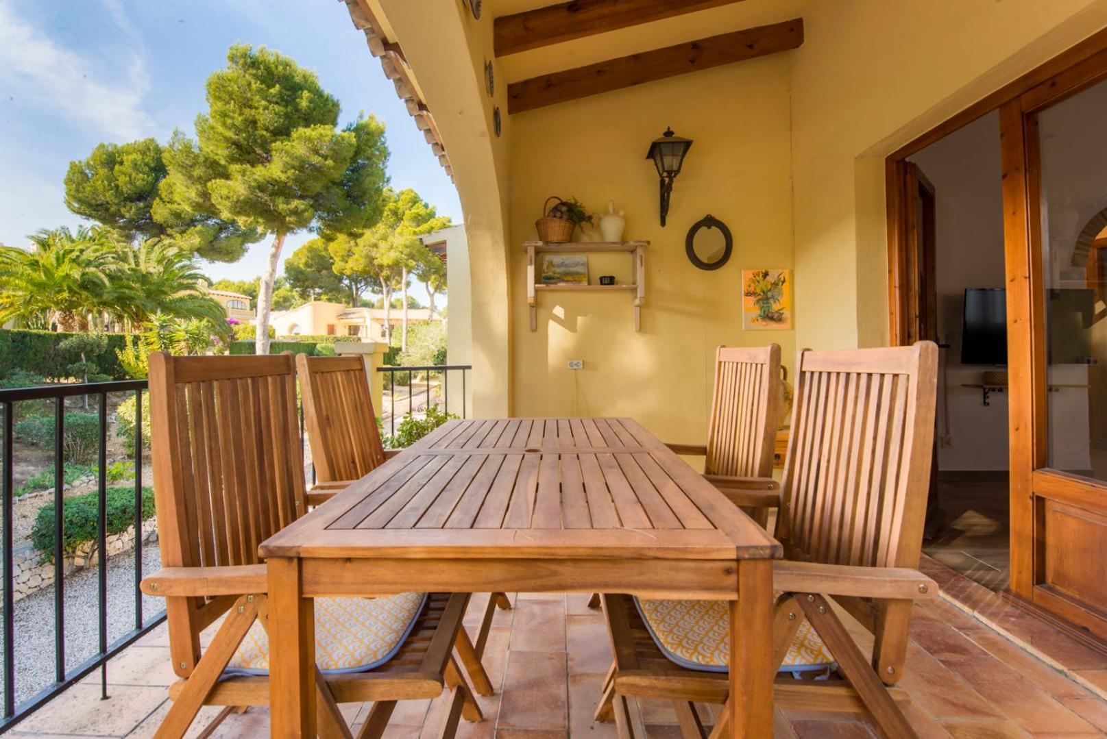 Apartamento En Moraira Con Piscina Eksteriør billede